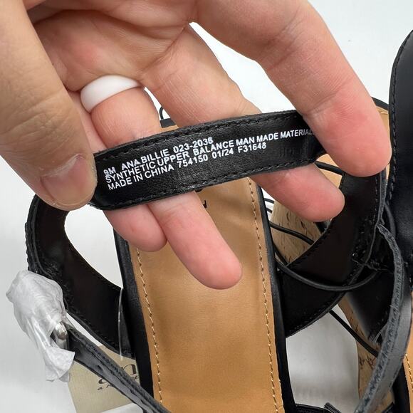 a.n.a Womens Billie Heeled Sandals Black Color Size 9M - Picture 8 of 11